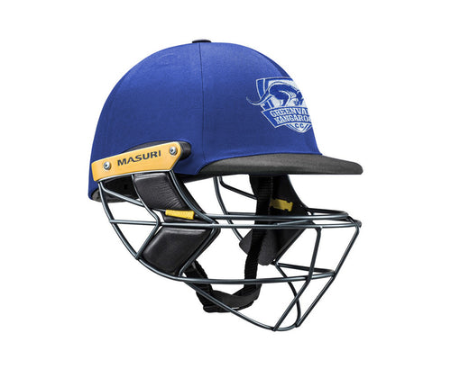 Masuri Original Series MK2 SENIOR Elite Helmet with Steel Grille - Greenvale Kangaroos CC